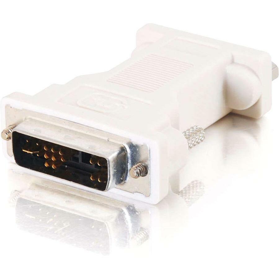 C2G DVI to VGA Video Adapter - DVI Adapter - DVI to HD15 - M/F - 1 x DVI-A Male Video - 1 x HD-15 Female VGA - 26956 - eCommerce Business Prime