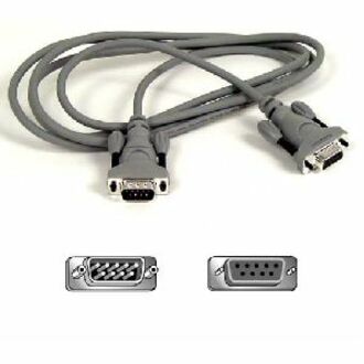 Belkin Serial Extension Cable - DB-9 Male Serial - DB-9 Female Serial - 10ft - F2N209-10-T - eCommerce Business Prime