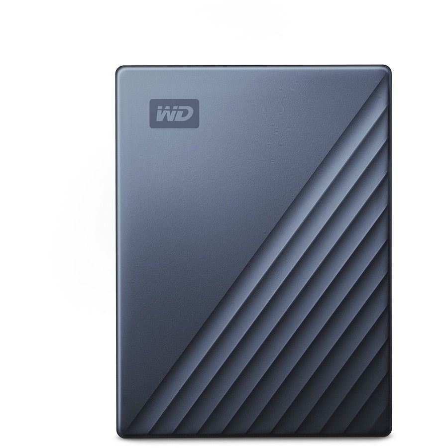 WD My Passport Ultra WDBFTM0040BBL 4 TB Portable Hard Drive - External - Blue - USB 3.0 - 256-bit Encryption Standard - 3 Year Warranty - WDBFTM0040BBL-WESN - eCommerce Business Prime