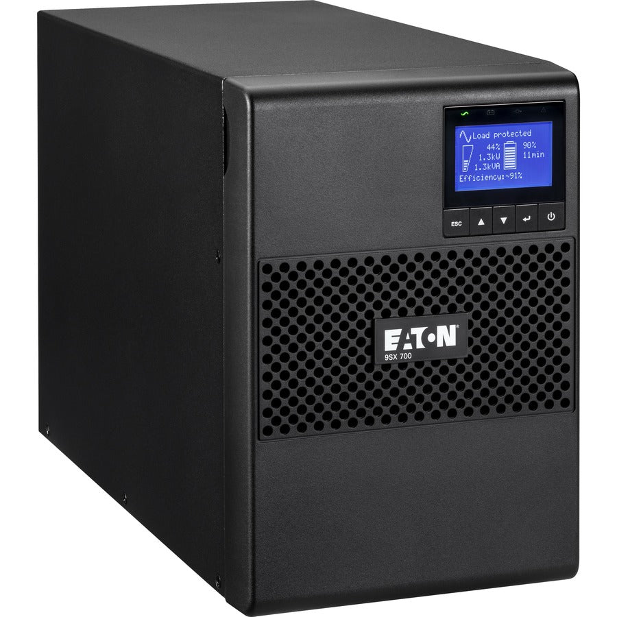 Eaton 9SX UPS 700VA 630 Watt 120V Network Card Optional Tower UPS Extended Runtime - Tower - 5.80 Minute Stand-by - 120 V AC Input - 100 V AC, 110 V AC, 120 V AC, 125 V AC Output - 6 x NEMA 5-15R - 9SX700 - eCommerce Business Prime