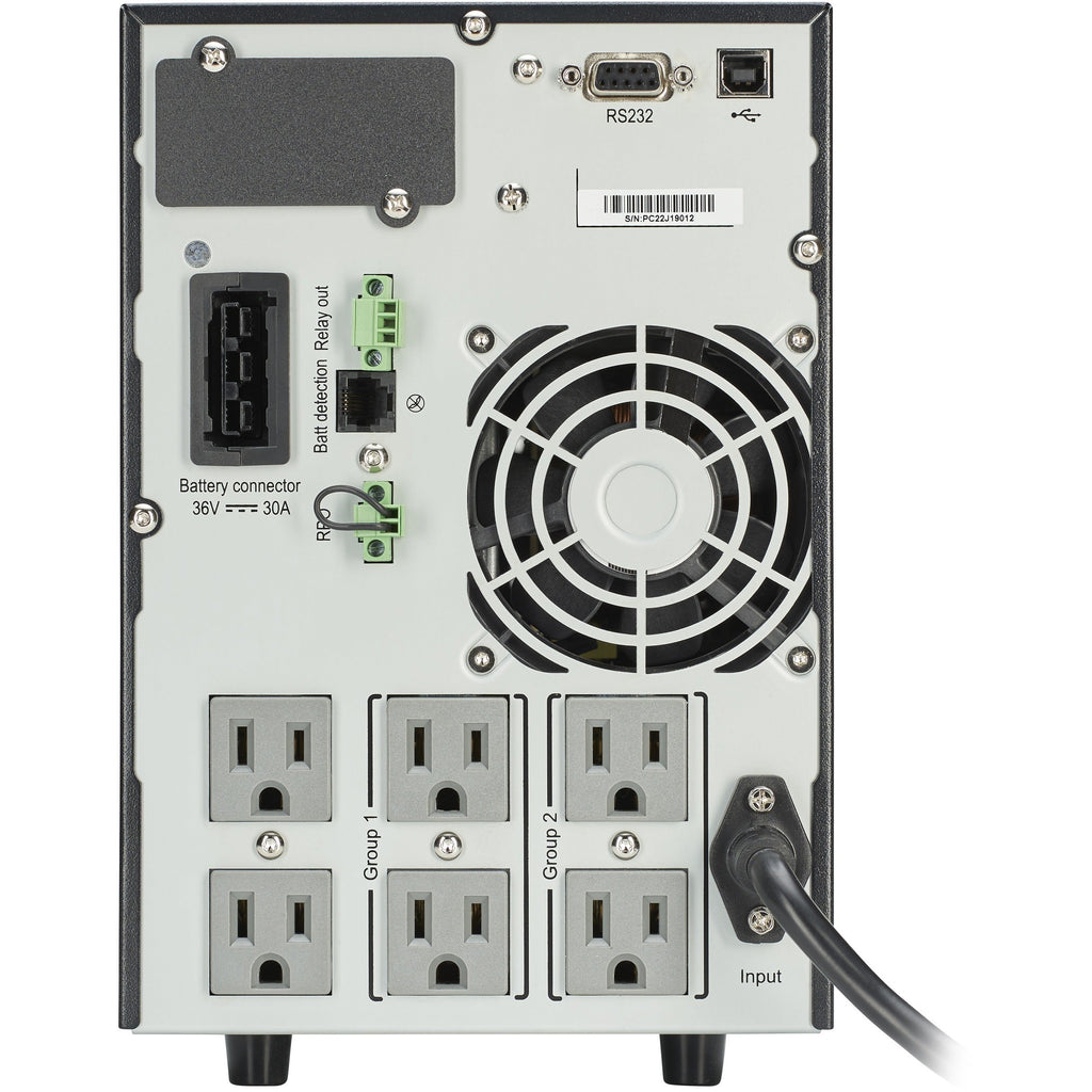 Eaton 9SX UPS Online 1000VA 900 Watt 120V Extended Runtime Tower UPS LCD USB - Tower - 6.70 Minute Stand-by - 120 V AC Input - 100 V AC, 110 V AC, 120 V AC, 125 V AC Output - 6 x NEMA 5-15R - 9SX1000 - eCommerce Business Prime