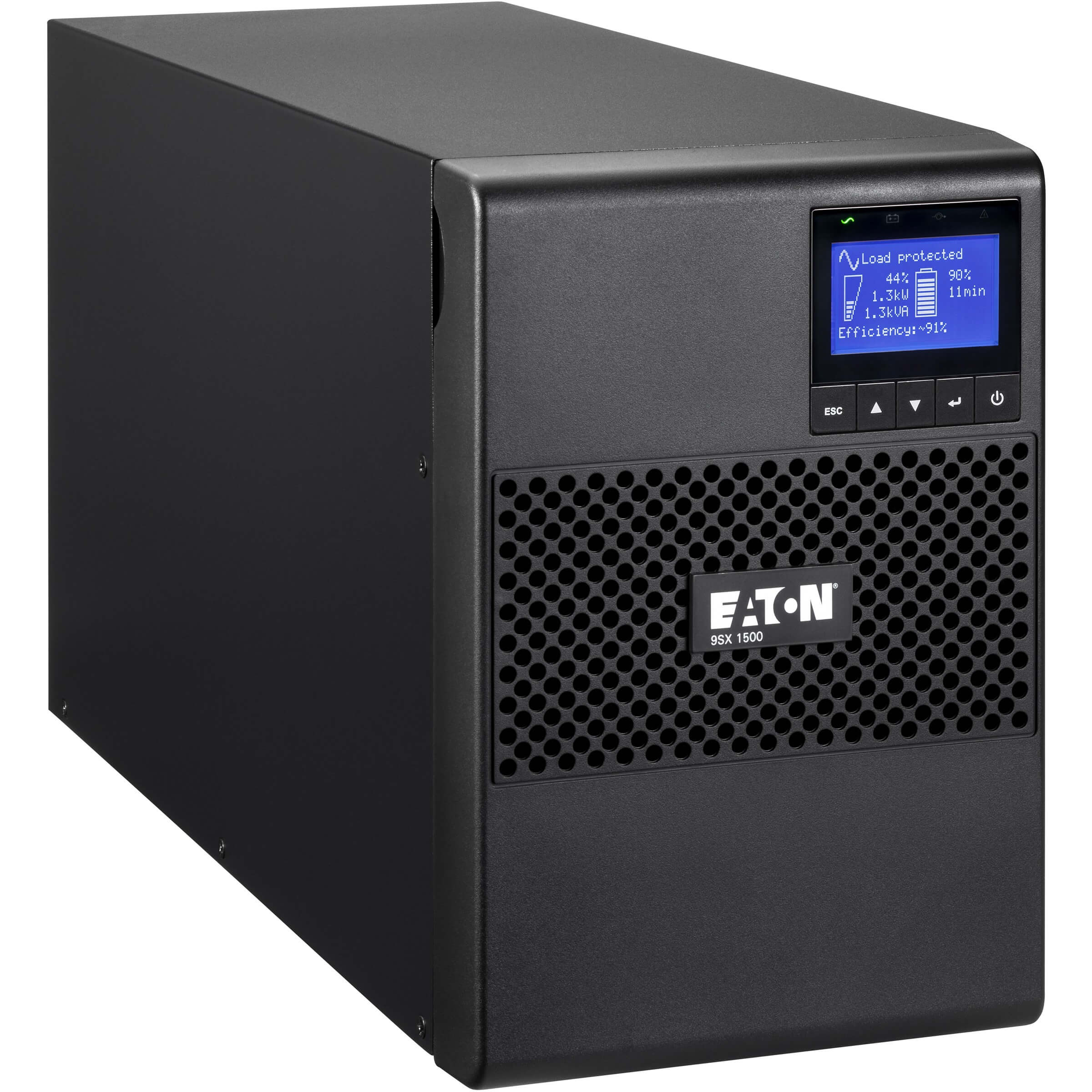 Eaton 9SX UPS 1500VA 1350 Watt 208V Network Card Optional Tower UPS Extended Runtime - Tower - 5.30 Minute Stand-by - 230 V AC Input - 200 V AC, 208 V AC, 220 V AC, 230 V AC, 240 V AC Output - 8 x IEC...  - 9SX1500G - eCommerce Business Prime