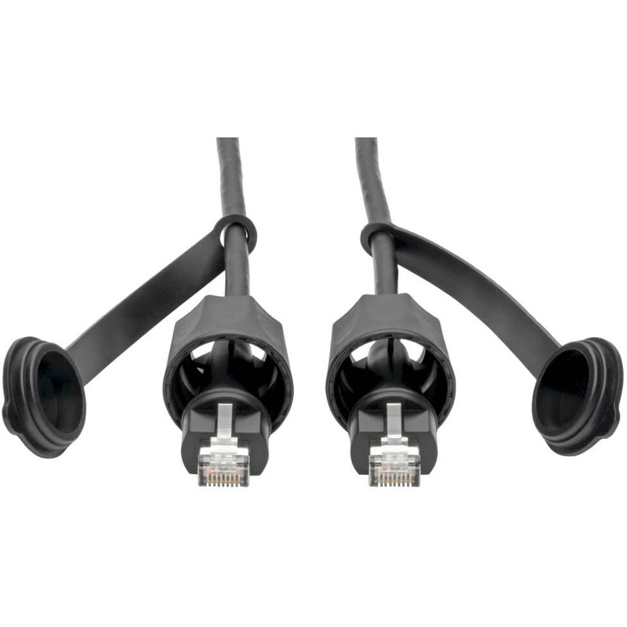 Tripp Lite Cat5e/Cat6 STP Patch Cable RJ45 CMX Outdoor Industrial IP68 16ft - for Network Device - Patch Cable - 16 ft - 1 x RJ-45 Male Network - 1 x RJ-45 Male Network - Shielding - Black - TAA Compl...  - N206-PC16-IND - eCommerce Business Prime