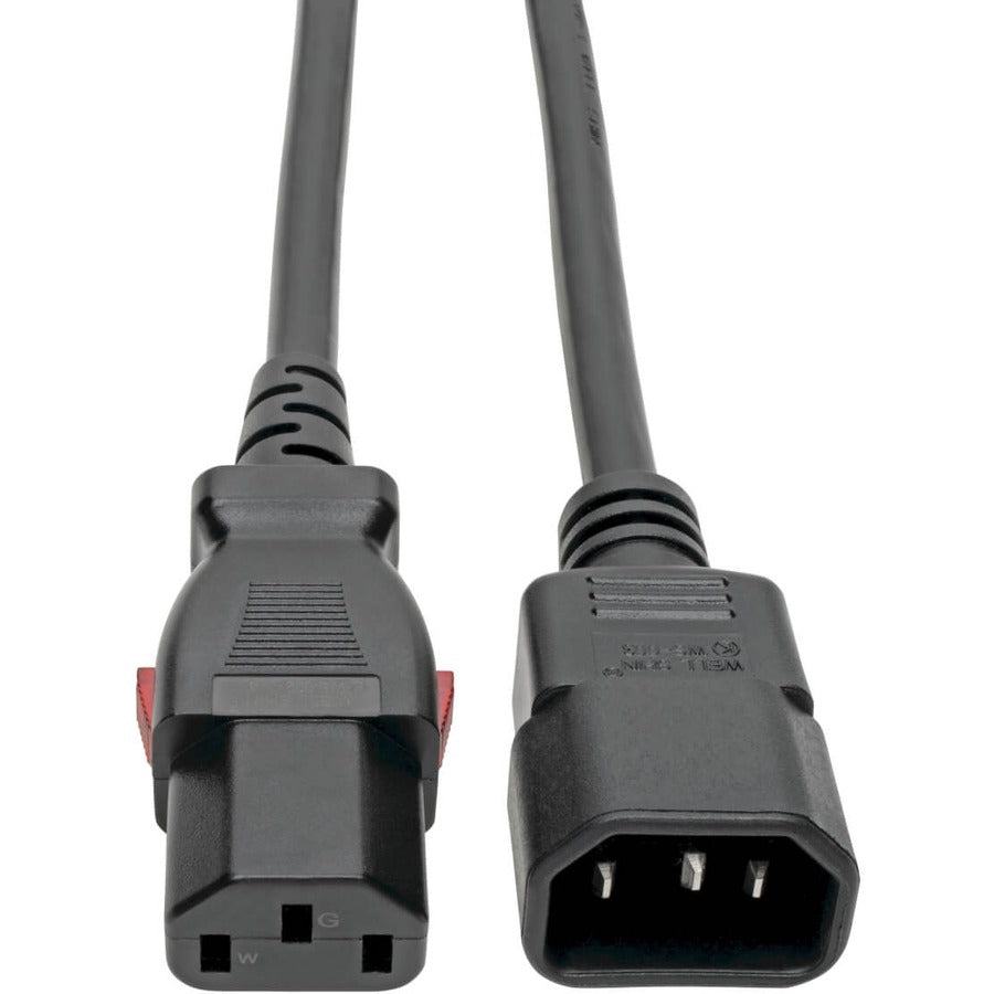 Tripp Lite Power Extension Cord Cable C14 to Locking C13 M/F 18 AWG 10A 4ft - For Computer, Server, Printer, Monitor, PDU, UPS, PC - 250 V AC Voltage Rating - 10 A Current Rating - Black - P004-L04 - eCommerce Business Prime