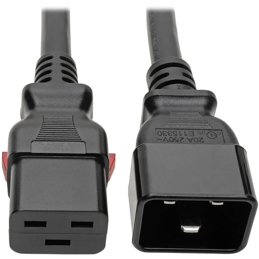 Tripp Lite Power Extension Cord C20 to Locking C19 M/F 12 AWG 20A Black 6ft - For Server, Router, Switch, Enclosure, Network Device, Network Switch, PDU, UPS - 250 V AC Voltage Rating - 20 A Current R...  - P036-L06 - eCommerce Business Prime