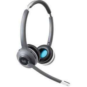 Cisco 562 Headset - Stereo - Wireless - DECT 6.0 - 300 ft48 kHz - Over-the-head - Binaural - Supra-aural - Uni-directional, Electret, Condenser Microphone - Black - CP-HS-WL-562-S-US= - eCommerce Business Prime