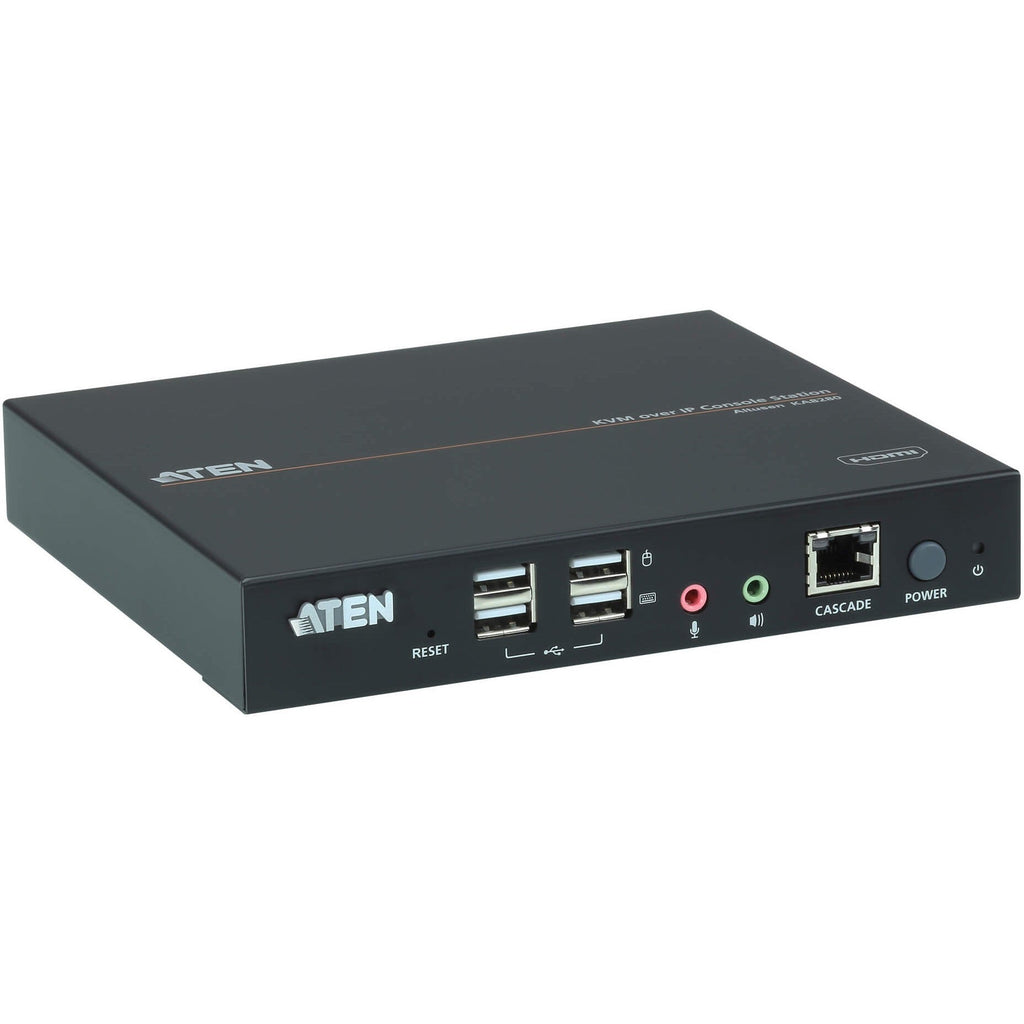 ATEN HDMI KVM over IP Console Station-TAA Compliant - 64 Computer(s) - 1 Remote User(s) - 1920 x 1200 Maximum Video Resolution - 2 x Network (RJ-45) - 4 x USB - 1 x HDMI - Rack-mountable, Desktop, Wal...  - KA8280 - eCommerce Business Prime