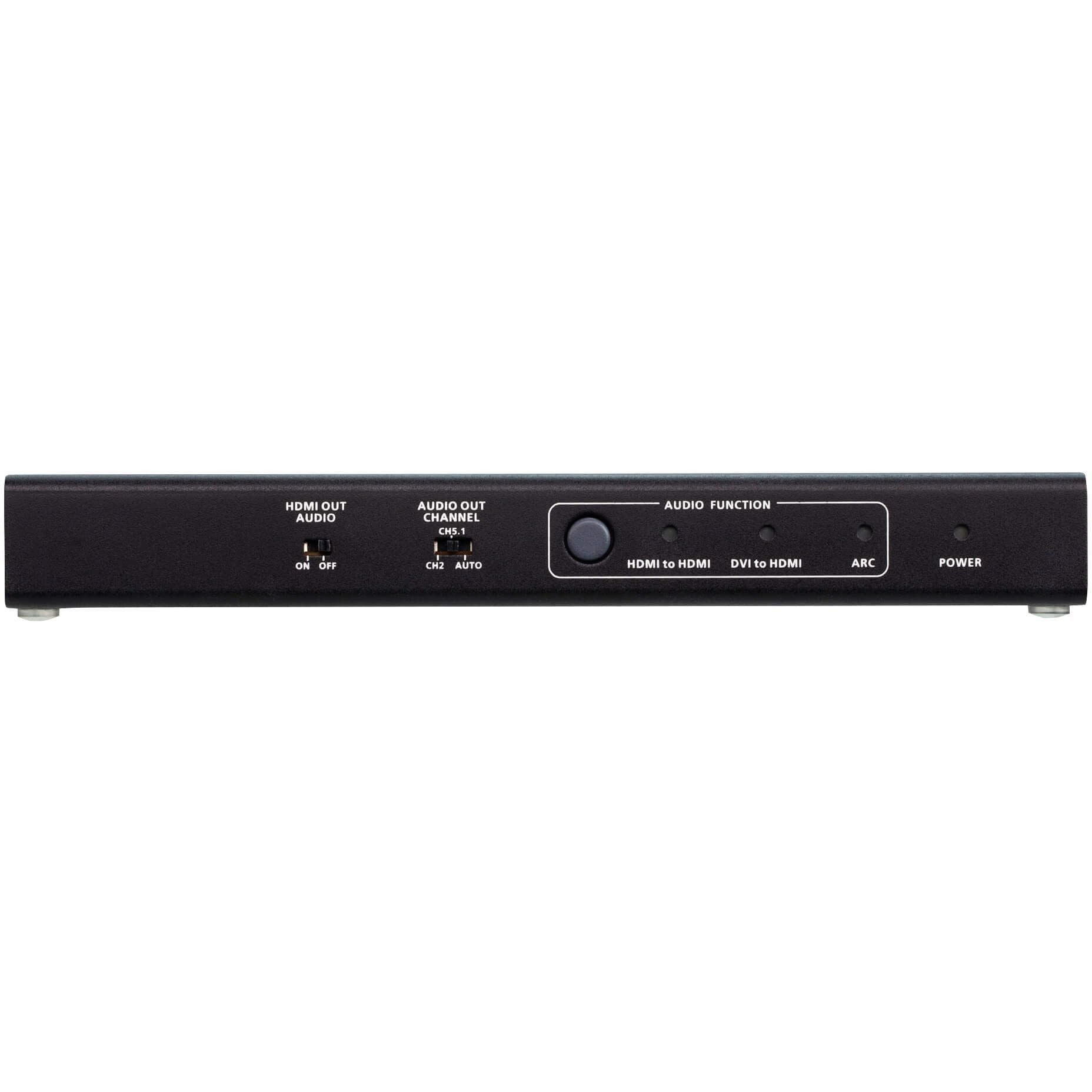 ATEN 4K HDMI/DVI to HDMI Converter with Audio De-Embedder - 3840 × 2160 - DVI In - 1 x HDMI In - 1 x HDMI Out - Metal - VC881 - eCommerce Business Prime