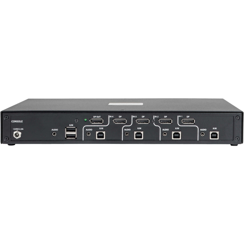 Tripp Lite Secure KVM Switch 4-Port DisplayPort +Audio NIAP PP3.0 Certified - 4 Computer(s) - 1 Local User(s) - 3840 x 2160 - 6 x USB - 2 - 5 x DisplayPort - TAA Compliant - B002-DP1A4 - eCommerce Business Prime