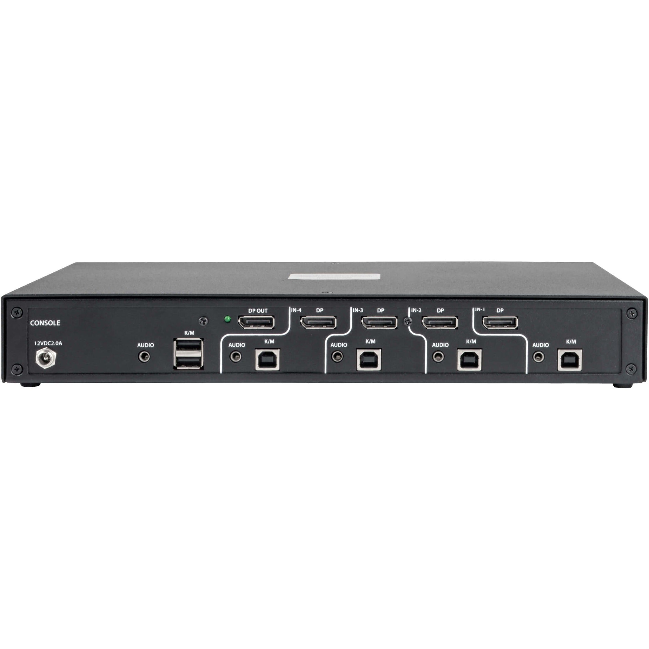 Tripp Lite Secure KVM Switch 4-Port DisplayPort +Audio NIAP PP3.0 Certified - 4 Computer(s) - 1 Local User(s) - 3840 x 2160 - 6 x USB - 2 - 5 x DisplayPort - TAA Compliant - B002-DP1A4 - eCommerce Business Prime