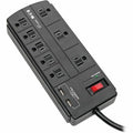 Tripp Lite Surge Protector Power Strip 8-Outlet 2 USB Charging Ports 8ft Cord - 8 x NEMA 5-15R, 2 x USB - 1875 VA - 1200 J - 120 V AC Input - TLP88USBB - eCommerce Business Prime