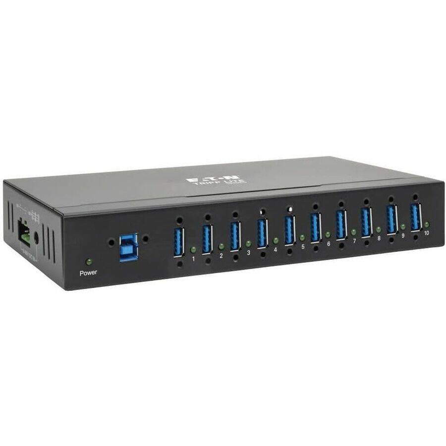 Tripp Lite USB 3.0 Hub SuperSpeed 10-Port USB-A Compact 20kV ESD Industrial - USB Type B - External - 11 USB Port(s) - 11 USB 3.0 Port(s) - PC, Mac - U360-010-IND - eCommerce Business Prime