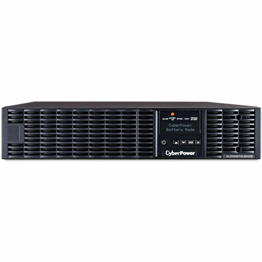 CyberPower OL3000RTXL2UHVN Smart App Online UPS Systems - 3000VA/2700W, 200 - 240 VAC, NEMA L6-20P, 2U, Rack / Tower, Sine Wave, 3 Outlets, LCD, PowerPanel&reg; Business, $400000 CEG, 3YR Warranty - OL3000RTXL2UHVN - eCommerce Business Prime