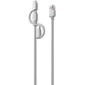 iStore 3-in-1 Charge Cable - Lightning/Micro-USB/USB/USB-C Data Transfer Cable for Computer, USB Charger - First End: 1 x USB Type C male, 1 x Lightning Male, 1 x Micro USB Male - Second End: 1 x USB ...  - ACC101106CAI - eCommerce Business Prime