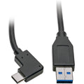 Tripp Lite USB C to USB-A Cable Right Angle 3.1 5 Gbps USB Type C M/M 3ft - USB for Hard Drive, Workstation, Tablet, Smartphone, Wall Charger, Car Charger, MacBook, Ultrabook, Chromebook, Printer, Sca...  - U428-003-CRA - eCommerce Business Prime