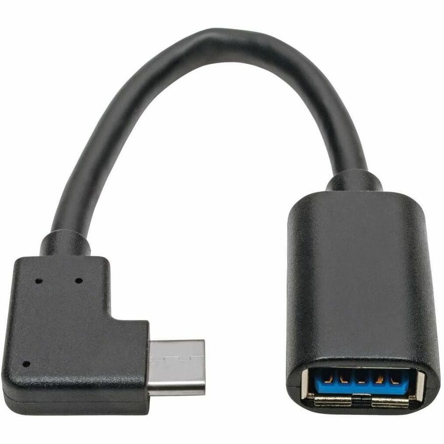 Tripp Lite USB C to USB-A Cable Right Angle 3.1 5 Gbps USB Type C M/F 6in - USB for Hard Drive, Workstation, Tablet, Smartphone, Wall Charger, MacBook, Ultrabook, Chromebook, Printer, Scanner, Flash D...  - U428-06N-F-CRA - eCommerce Business Prime