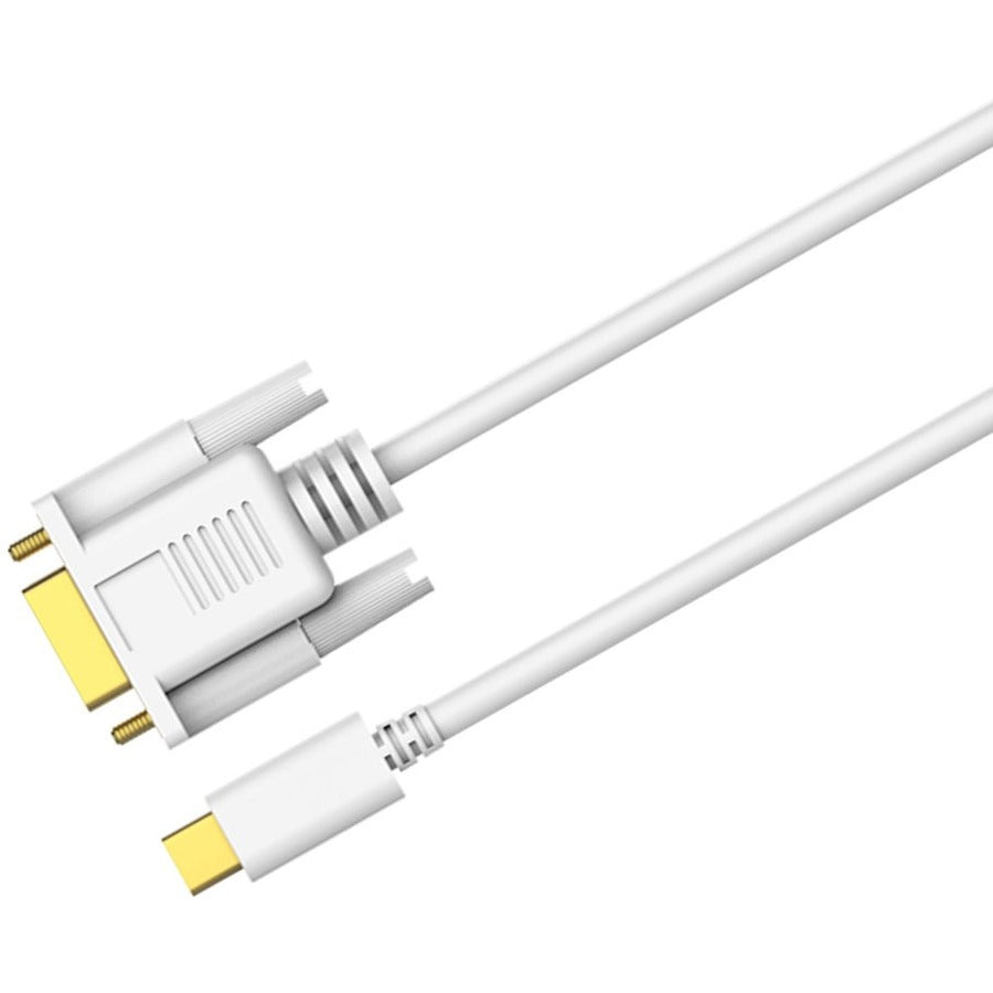 4XEM USB-C to VGA Cable - 6FT-White - 6 ft USB/VGA Video Cable for Video Device, MacBook, MacBook Pro, MacBook Air, Projector, Monitor, HDTV - First End: 1 x Type C Male USB - Second End: 1 x HD-15 Ma...  - 4XUSBCVGA6 - eCommerce Business Prime