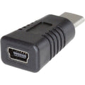 4XEM USB Type-C to USB Type-B Mini Adaptor - 1 Pack - 1 x Type C USB 2.0 USB Male - 1 x Type B USB 2.0 Mini USB Female - Black - 4XUSBCMINIUSBA - eCommerce Business Prime