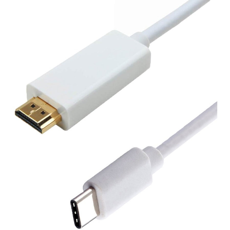 4XEM USB-C to HDMI Cable - 6FT White - 6 ft HDMI/USB A/V Cable for Audio/Video Device, TV, Projector, Monitor, iPad Pro, MacBook Air - First End: 1 x Type C Male USB - Second End: 1 x HDMI Male Digita...  - 4XUSBCHDMI6 - eCommerce Business Prime