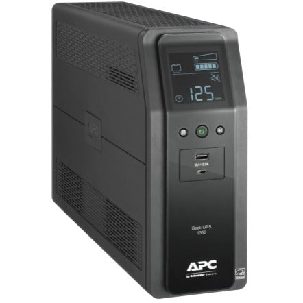 APC by Schneider Electric Back-UPS Pro 1350VA Tower UPS - 0U Tower - AVR - 120 V AC Output - 10 - BN1350M2-CA