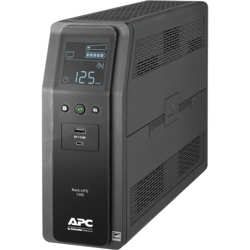 APC by Schneider Electric Back-UPS Pro 1350VA Tower UPS - 0U Tower - AVR - 120 V AC Output - 10 - BN1350M2-CA