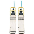 Tripp Lite QSFP28 to QSFP28 Active Optical Cable - 100GbE, AOC, M/M, Aqua, 1 m (3 ft.) - 3.30 ft Fiber Optic Network Cable for Switch, Server, Router, Network Device - First End: 1 x QSFP28 Network - ...  - N28H-01M-AQ - eCommerce Business Prime