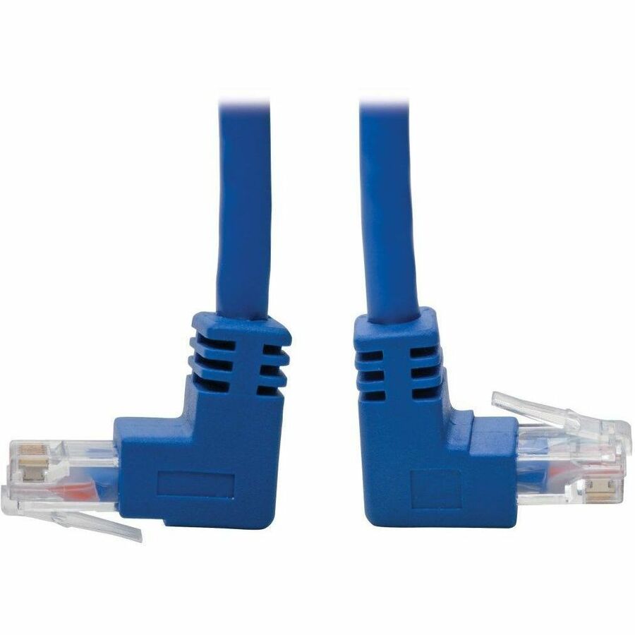 Tripp Lite Cat6 Patch Cable Up-Angled / Down Angled UTP Molded M/M Blue 3ft - 3 ft Category 6 Network Cable for Switch, Scanner, Server, Workstation, Network Device, Router, Patch Panel, VoIP Device, ...  - N204-003-BL-UD - eCommerce Business Prime