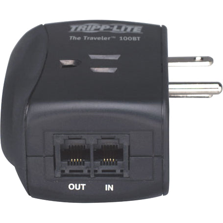 Tripp Lite Notebook Surge Protector Wallmount Direct Plug In 2 Outlet RJ45 - Receptacles: 2 x NEMA 5-15R - 1050J - TRAVELER100BT - eCommerce Business Prime