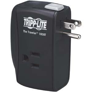 Tripp Lite Notebook Surge Protector Wallmount Direct Plug In 2 Outlet RJ45 - Receptacles: 2 x NEMA 5-15R - 1050J - TRAVELER100BT - eCommerce Business Prime