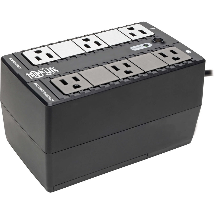 Tripp Lite UPS 350VA 210W Desktop Wall Mount PC / MAC Battery Back Up Compact 50/60Hz 120V 6 Outlets 5-15P - Mini Desktop - 110 V AC Input - 120 V AC Output - 3 x NEMA 5-15R, 3 x NEMA 5-15R - BC350 - eCommerce Business Prime