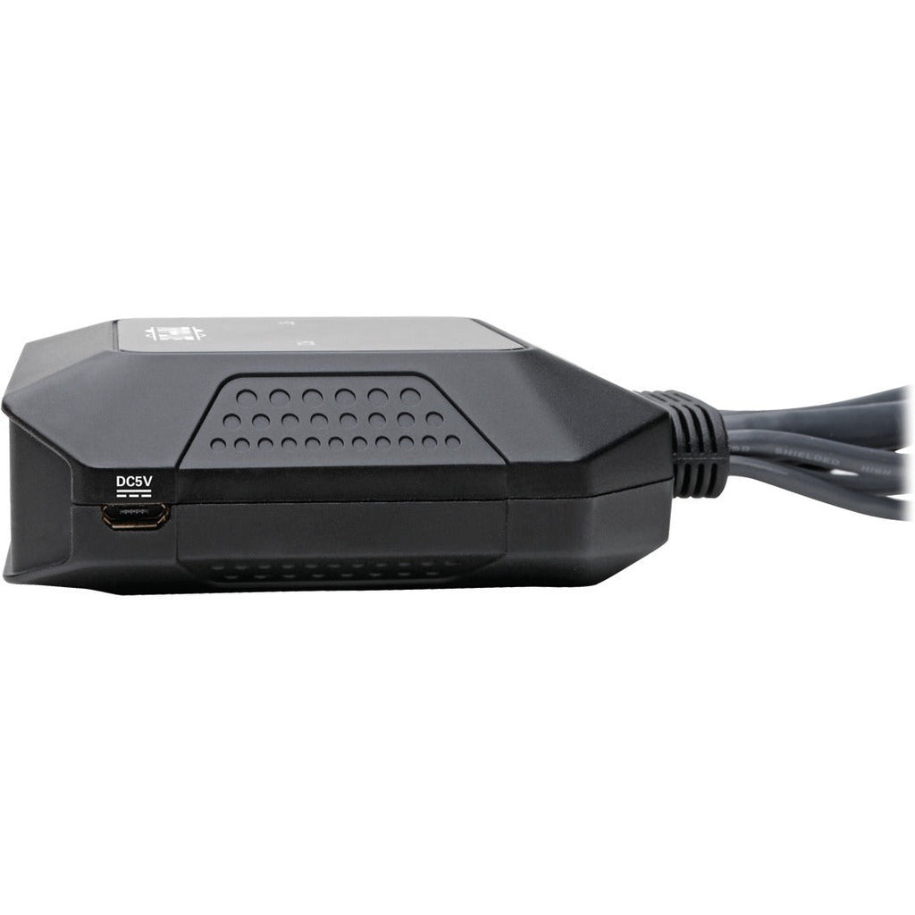 Tripp Lite 2-Port USB DisplayPort Cable KVM Switch w A/V Peripheral Sharing - 2 Computer(s) - 1 Local User(s) - 0 Remote User(s) - 4096 x 2160 - 0 - 2 x USB - Desktop - 1 x DisplayPort - B032-DPUA2 - eCommerce Business Prime