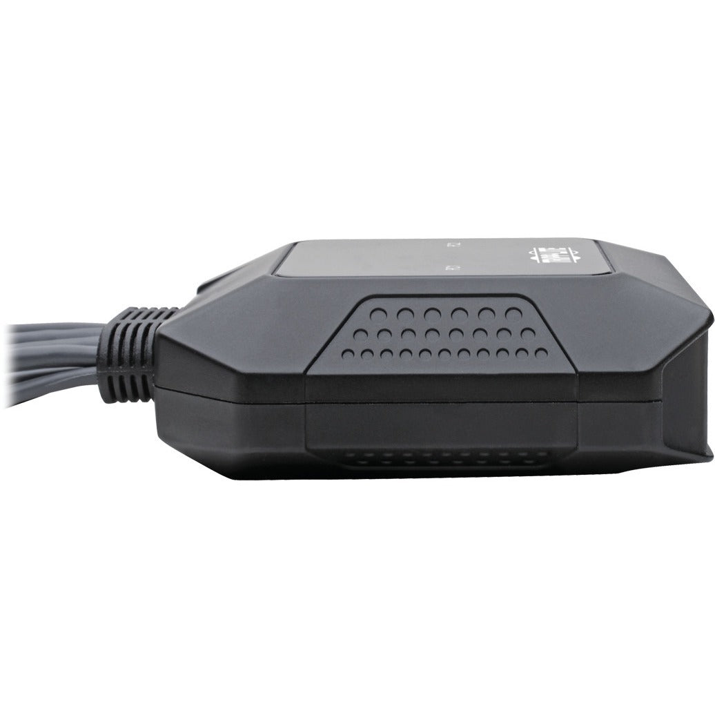 Tripp Lite 2-Port USB DisplayPort Cable KVM Switch w A/V Peripheral Sharing - 2 Computer(s) - 1 Local User(s) - 0 Remote User(s) - 4096 x 2160 - 0 - 2 x USB - Desktop - 1 x DisplayPort - B032-DPUA2 - eCommerce Business Prime