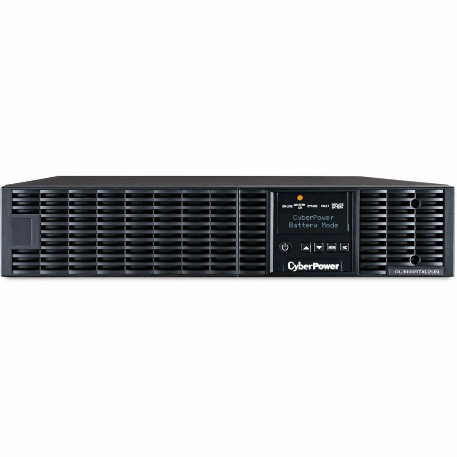 CyberPower OL3000RTXL2UN Smart App Online UPS Systems - 3000VA/2700W, 100 - 125 VAC, NEMA L5-30P, 2U, Rack / Tower, Sine Wave, 7 Outlets, LCD, PowerPanel&reg; Business, $400000 CEG, 3YR Warranty - OL3000RTXL2UN - eCommerce Business Prime