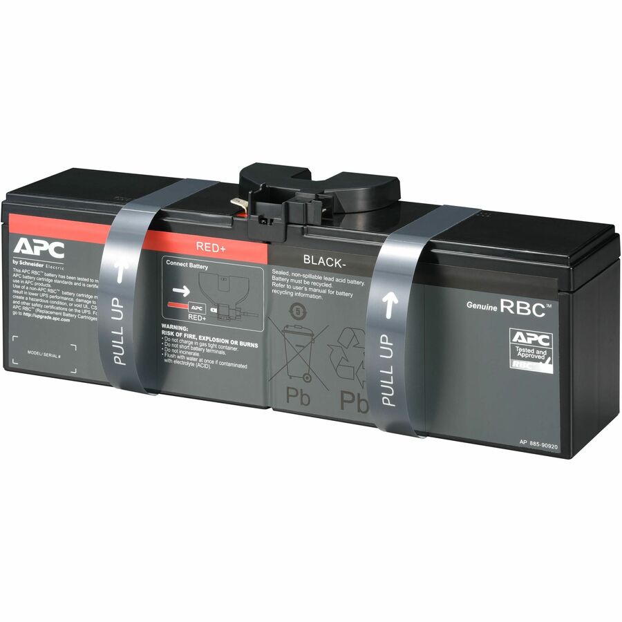 APC by Schneider Electric Replacement Battery Cartridge #163 - Lead Acid - Maintenance-free/Sealed/Leak Proof - Hot Swappable - 3 Year Minimum Battery Life - 5 Year Maximum Battery Life - APCRBC163 - eCommerce Business Prime