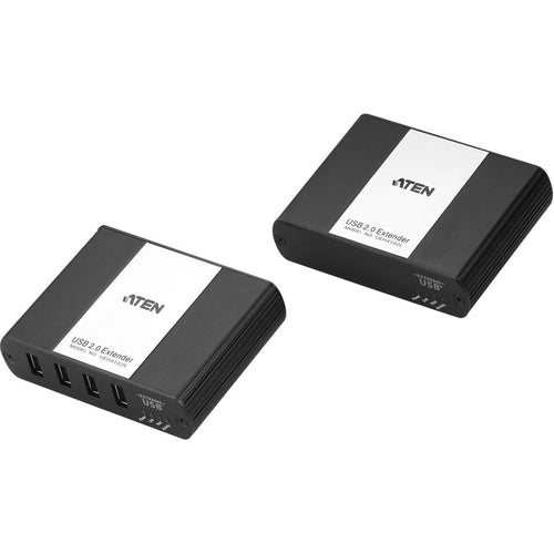 Aten 4-Port USB 2.0 Cat 5 Extender over LAN-TAA Compliant - 1 x Network (RJ-45) - 4 x USB - 328.08 ft Extended Range - Metal - UEH4102 - eCommerce Business Prime