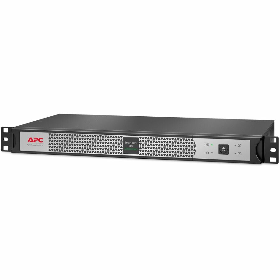 APC by Schneider Electric Smart-UPS 500VA Rack-mountable UPS - 1U Rack-mountable - AVR - 3 Hour Recharge - 2.70 Minute Stand-by - 120 V AC Input - 120 V AC Output - 4 x NEMA 5-15R - SCL500RM1UNC - eCommerce Business Prime