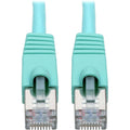Tripp Lite Cat6a Snagless Shielded STP Patch Cable 10G, PoE, Aqua M/M 7ft - 7 ft Category 6a Network Cable for Network Device, Workstation, Switch, Hub, Patch Panel, Router, Modem, VoIP Device, Survei...  - N262-007-AQ - eCommerce Business Prime