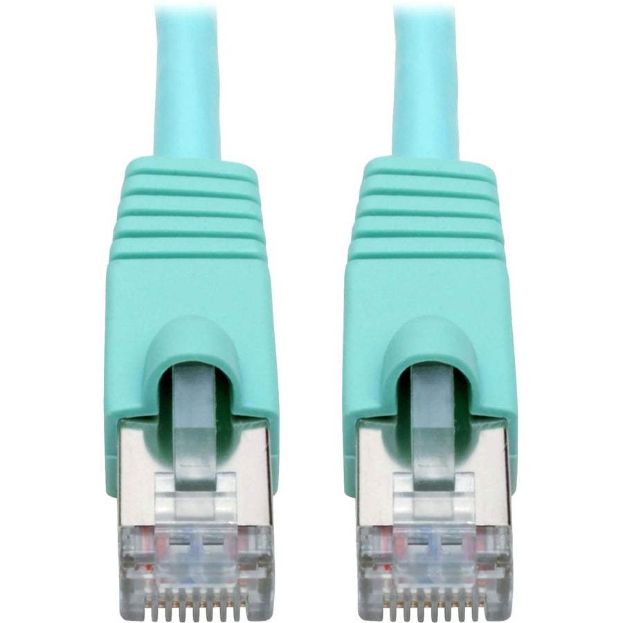 Tripp Lite Cat6a Snagless Shielded STP Patch Cable 10G, PoE, Aqua M/M 7ft - 7 ft Category 6a Network Cable for Network Device, Workstation, Switch, Hub, Patch Panel, Router, Modem, VoIP Device, Survei...  - N262-007-AQ - eCommerce Business Prime