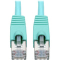 Tripp Lite Cat6a Snagless Shielded STP Patch Cable 10G, PoE, Aqua M/M 14ft - 14 ft Category 6a Network Cable for Network Device, Workstation, Switch, Hub, Patch Panel, Router, Modem, VoIP Device, Surv...  - N262-014-AQ - eCommerce Business Prime