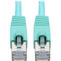 Tripp Lite Cat6a Snagless Shielded STP Patch Cable 10G, PoE, Aqua M/M 25ft - 25 ft Category 6a Network Cable for Network Device, Workstation, Switch, Hub, Patch Panel, Router, Modem, VoIP Device, Surv...  - N262-025-AQ - eCommerce Business Prime