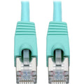 Tripp Lite Cat6a Snagless Shielded STP Patch Cable 10G, PoE, Aqua M/M 30ft - 30 ft Category 6a Network Cable for Network Device, Workstation, Switch, Hub, Patch Panel, Router, Modem, VoIP Device, Surv...  - N262-030-AQ - eCommerce Business Prime