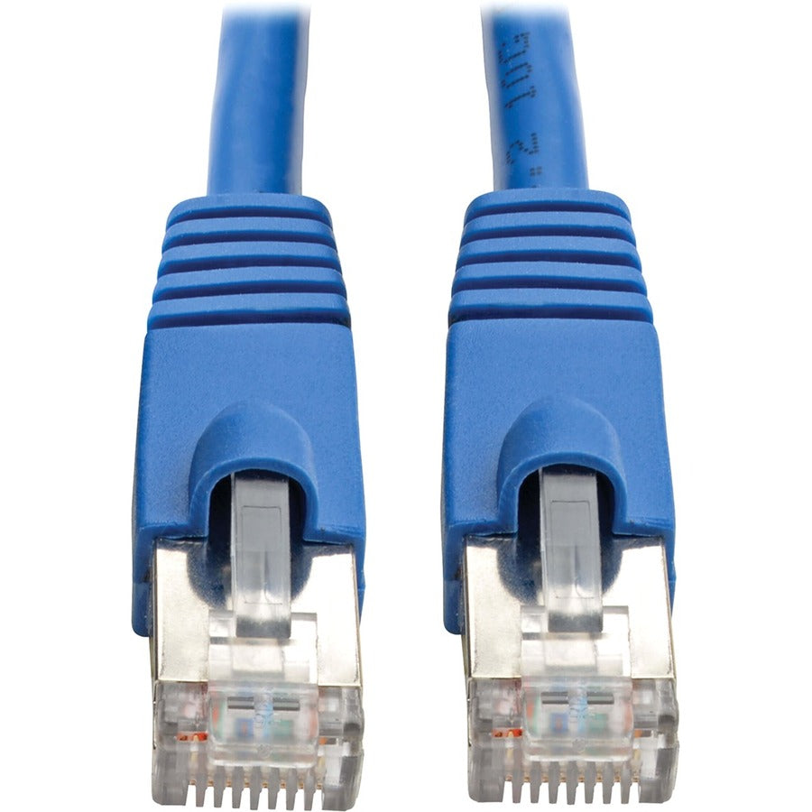 Tripp Lite Cat6a Snagless Shielded STP Patch Cable 10G, PoE Blue M/M 30ft - 30 ft Category 6a Network Cable for Network Device, Workstation, Switch, Hub, Patch Panel, Router, Modem, VoIP Device, Surve...  - N262-030-BL - eCommerce Business Prime