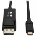Tripp Lite USB C to DisplayPort Adapter Cable USB 3.1 Locking 4K USB-C 3ft - 2.95 ft DisplayPort/Thunderbolt 3 A/V Cable for Smartphone, Projector, Chromebook, Notebook, Monitor, Tablet, MacBook, HDTV...  - U444-003-DP-BE - eCommerce Business Prime