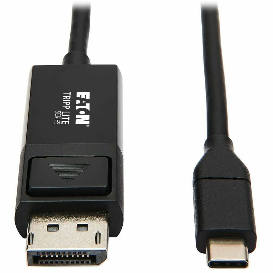Tripp Lite USB C to DisplayPort Adapter Cable USB 3.1 Locking 4K USB-C 3ft - 2.95 ft DisplayPort/Thunderbolt 3 A/V Cable for Smartphone, Projector, Chromebook, Notebook, Monitor, Tablet, MacBook, HDTV...  - U444-003-DP-BE - eCommerce Business Prime