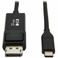 Tripp Lite USB C to DisplayPort Adapter Cable USB 3.1 Locking 4K USB-C 6ft - 5.91 ft DisplayPort/Thunderbolt 3 A/V Cable for Smartphone, Projector, Chromebook, Notebook, Monitor, Tablet, MacBook, HDTV...  - U444-006-DP-BE - eCommerce Business Prime