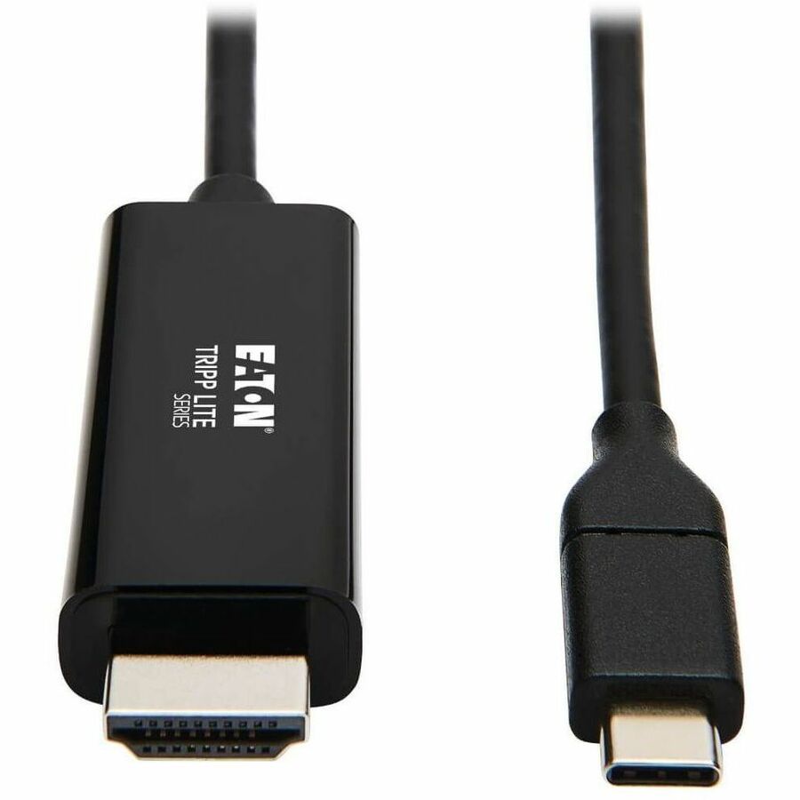 Tripp Lite USB C to HDMI Adapter Cable USB 3.1 Gen 1 4K M/M USB-C Black 6ft - 6 ft HDMI/Thunderbolt 3 A/V Cable for Smartphone, Projector, Chromebook, Notebook, Monitor, Tablet, Audio/Video Device, Ma...  - U444-006-H4K6BE - eCommerce Business Prime