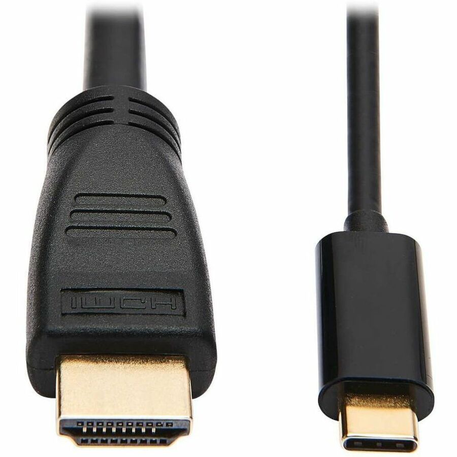 Tripp Lite USB C to HDMI Adapter Cable USB 3.1 4K@60Hz M/M USB-C Black 15ft - 15.09 ft HDMI/Thunderbolt 3 A/V Cable for Smartphone, Projector, Chromebook, Notebook, Monitor, Tablet, Audio/Video Device...  - U444-015-H4K6BM - eCommerce Business Prime