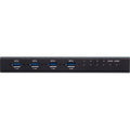 ATEN 4 x 4 USB 3.1 Gen 1 Industrial Hub Switch - USB 3.2 Gen 1 - 4 USB Port(s) - 4 Thunderbolt Port(s) - 4 USB 3.1 Port(s) - Mac, PC, Linux - US3344I - eCommerce Business Prime