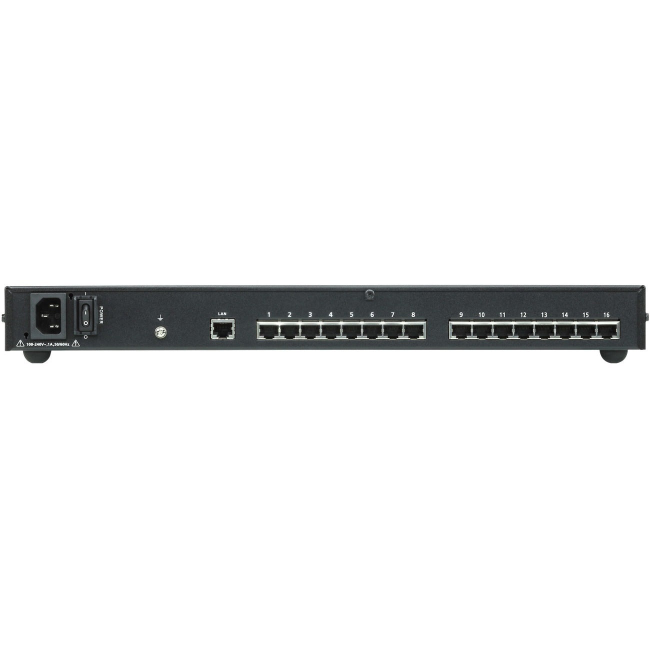 ATEN 16-Port Serial Console Server - Twisted Pair - 1 x Network (RJ-45) - 16 x Serial Port - 10/100/1000Base-T - Gigabit Ethernet - Rack-mountable, Desktop - SN9116CO - eCommerce Business Prime