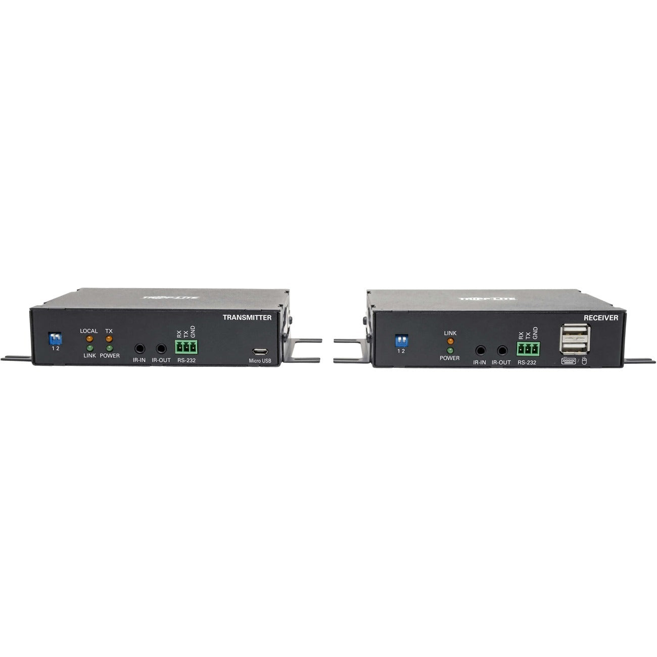 Tripp Lite DisplayPort Over Fiber Extender Kit 4K @ 30Hz IR USB Duplex Multimode MMF 985ft TAA - 1 Computer(s) - 1 Local User(s) - 1 Remote User(s) - 1000 ft Range - 4K - 3840 x 2160 Maximum Video Res...  - B127F-1A1-MM-DD - eCommerce Business Prime